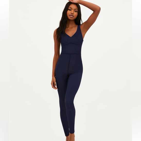 Beach Riot Rosalie Ribbed Sleeveless Jumpsuit